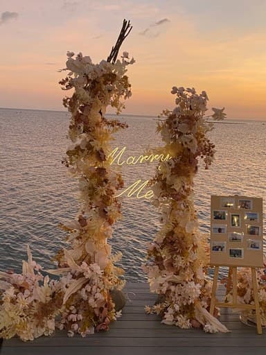 Wedding Proposal Decoration setup, photo 2