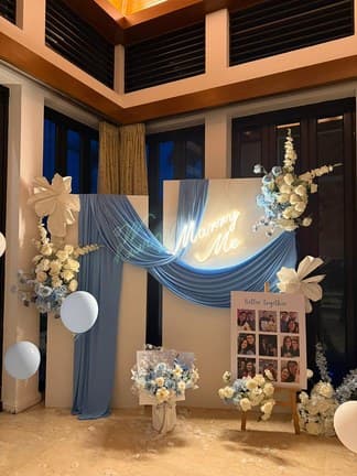 Wedding Proposal Decoration setup, photo 6